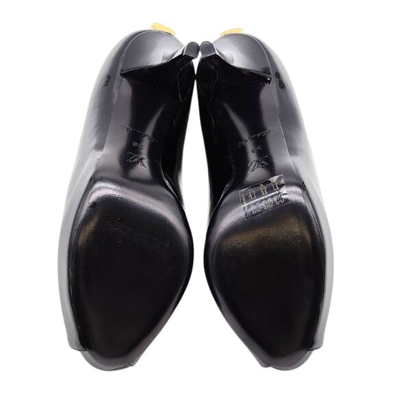 Louis Vuitton Oh Really Peep Toe Platform Pumps Black EU 38 US 7.5 - New $1045 - Picture 7 of 9